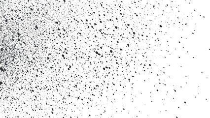 Vintage blurred scratched grunge on isolated background for copy space.  Subtle halftone vector texture overlay. Monochrome abstract splattered background.