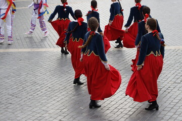 Basque folk dance peformance