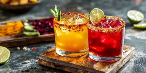 Tequila shots paired with sangrita create a vibrant and flavorful experience. Enjoy the explosive taste of tequila shots complemented by the zest of sangrita for a perfect celebration.