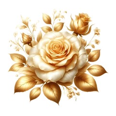 황금장미, 수채화 (golden rose, water colour)