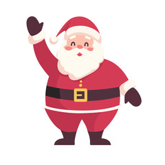 Happy Santa claus cartoon character