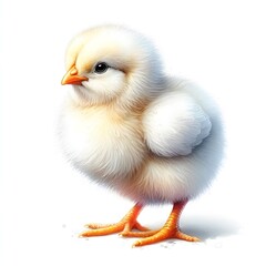 Fototapeta premium 노란 병아리, 수채화 (yellow chick, water colour)