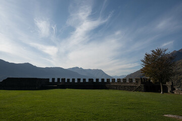 Bellinzona Castle Wall in Ticino