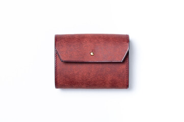 コンパクト革財布　イタリアンレザー　モックアップ