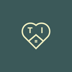 Obraz premium initial letter real estate logo design stock vector