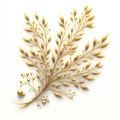 황금색 나뭇잎, 황금색 나뭇가지, 파스텔화 (golden leave, golden branche, pastel painting)