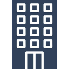 Buildings vector icon with an isolated background 