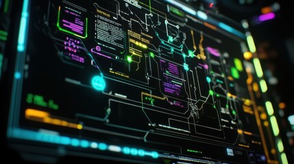 Obraz premium The Digital Interface Visualization