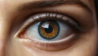 Obraz premium Close-up of a female eye