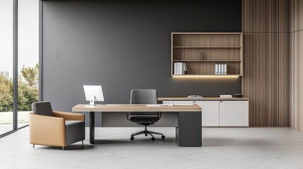 Transforming modern minimalist office spaces with flexibility elegant accent wall stylish interior design professional environment contemporary concept