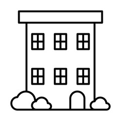 House Architecture of Building Construction Icons