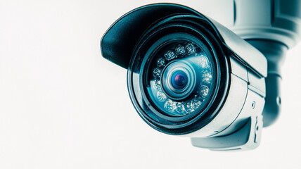 CCTV camera isolated on a white background