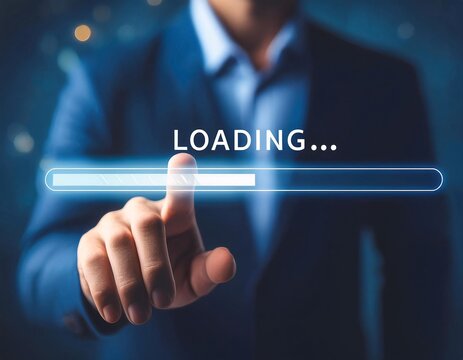 La tecnolog&iacute;a avanza mientras el progreso se carga en pantalla
