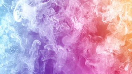 Colorful smoke swirling in a vibrant gradient