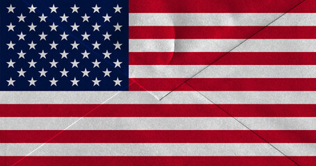 Naklejka premium American flag, USA flag, American flag waving, American flag background, American flag texture, vintage American flag, patriotic flag, American flag with eagle, American flag, American flag grunge