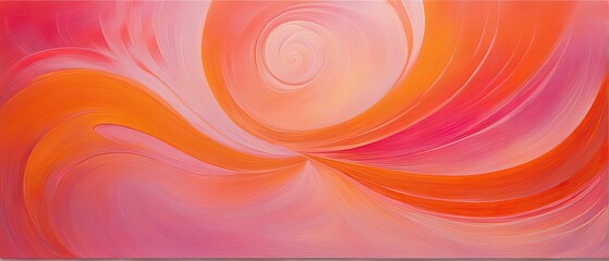 Fototapeta premium Vibrant Abstract Swirl Painting in Dynamic Warm Hues Capturing Energy and Motion with Fluid Grace