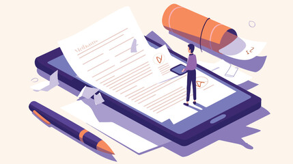 Digital Online Signature on Contract Document