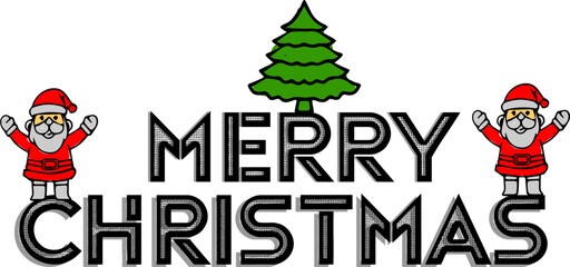 Happy Christmas Vector Calligraphy Image 