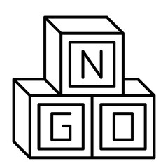 Non Goverment Organization Icon, NGO symbol