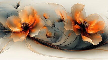 Floral artwork display