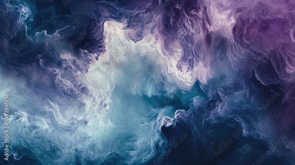 Aufkleber cool tones digital background with gentle lighting effects and soft gradient transitions.