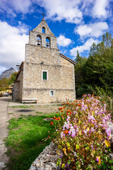 parish church, Salamón village, Riaño Mountain and Mampodre Regional Park, Riaño, province of León, autonomous community of Castile and León, Cantabrian mountain range, Spain