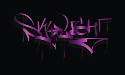 SKY LIGHT graffiti tag style design