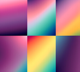Fototapeta premium Wave of mixed beautiful gradient colors. smooth transitions. composition and leaking light exposure. Rainbow background. Modern design template. High quality 8k. generative ai