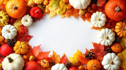 Autumn harvest celebration outdoor setting seasonal decor nature close-up vibrant colors and textures