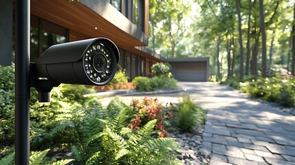 Security camera home photo outdoor close-up