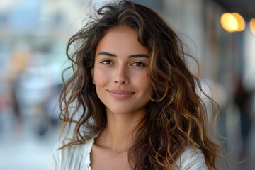 Obraz premium Smiling Hispanic Businesswoman