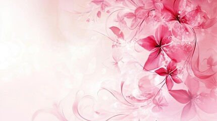 Fototapeta premium Pink Floral Artistic Background. Suitable for themes like romance, beauty, and celebration.