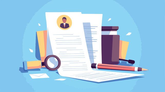 Secure Personal Data Management Documents Vector Icon