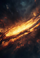 Nighttime View of the Milky Way Over a Rural Valley Stunning view of the Milky Way galaxy over a rural landscape 

