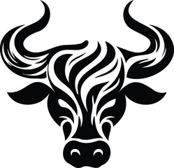 bull silhouette design illustration 