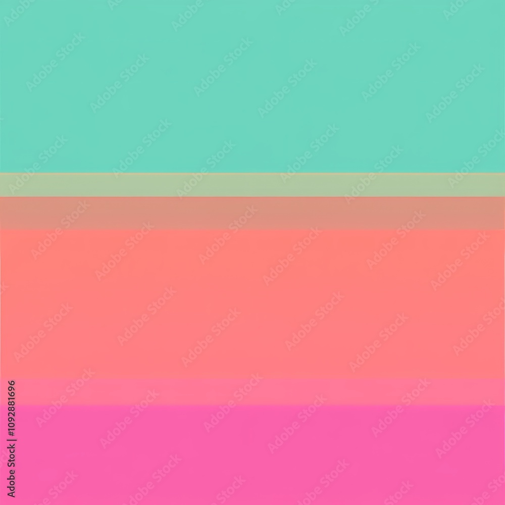 Aufkleber Abstract horizontal color block design.