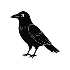  Cute Raven Vector Illustration