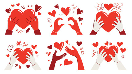 Simple Heart Shape Icon Vector Graphic