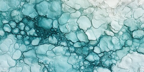 Abstract Fluid Art Design in Soft Green and Blue Tones, Featuring Organic Shapes and Textures, Perfect for Backgrounds, Prints, and Digital Use