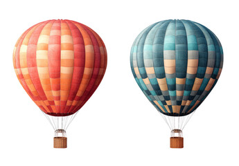Obraz premium Vibrant Hot Air Balloons