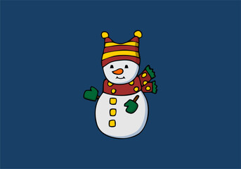 snowman vector illustration