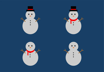 snowman vector illustration