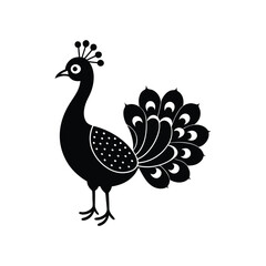 Cute Peacock Vector Illustration