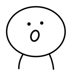 Emoji thin line art icon