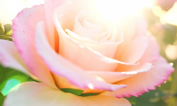 the sweet pink rose flowers for love romance background