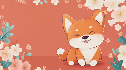 cute adorable puppy dog for pet shop background