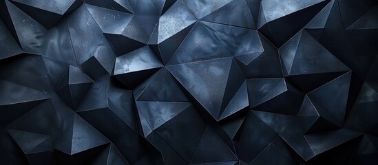 Fototapeta premium Abstract Dark Blue Geometric Pattern
