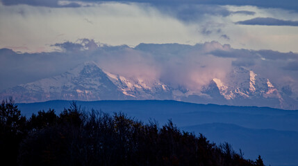 les alpes Suisses depuis les Vosges