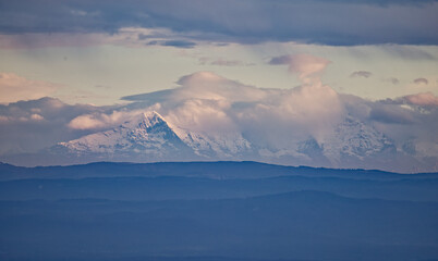 les alpes Suisses depuis les Vosges