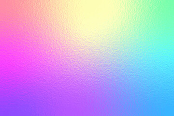 Abstract pastel rainbow foil texture background, holographic gradient with frosted glass effect for web design.